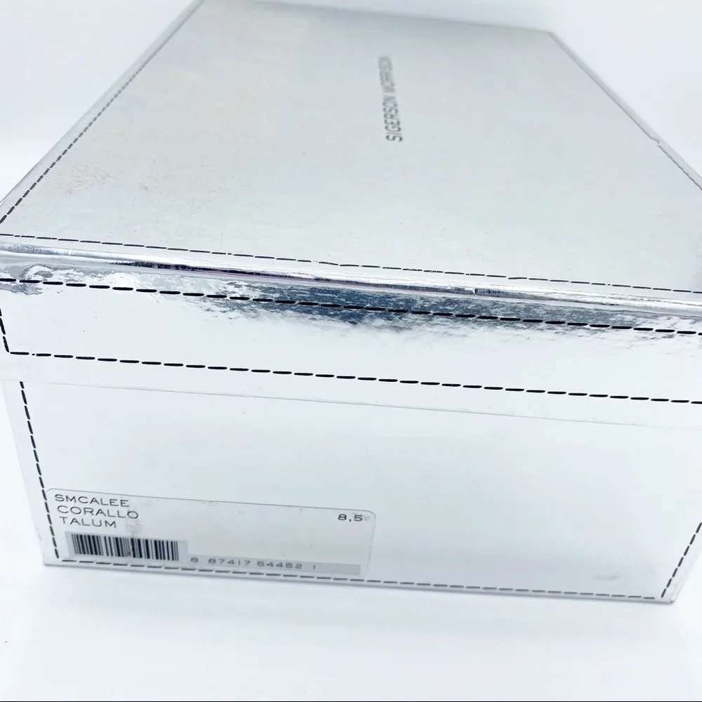 Sigerson Morrison Corallo Talum Red Sandals - Picture 7 of 7